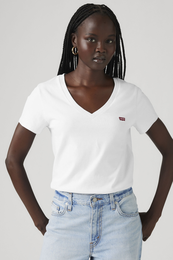 Levi' T Shirt Col V Femme / - vue 1
