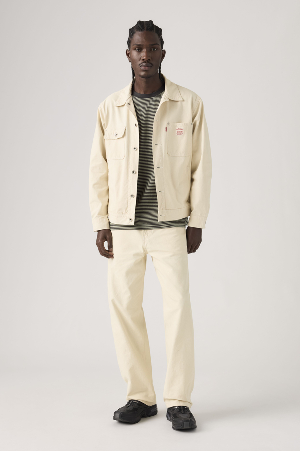 Levi' 568 Loose Straight Carpenter Homme / Undyed Ecru Greige Lightweight Canvas 29X32