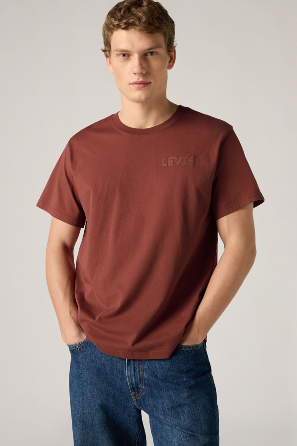Levi' T Shirt Relaxed Homme / Oxblood Body