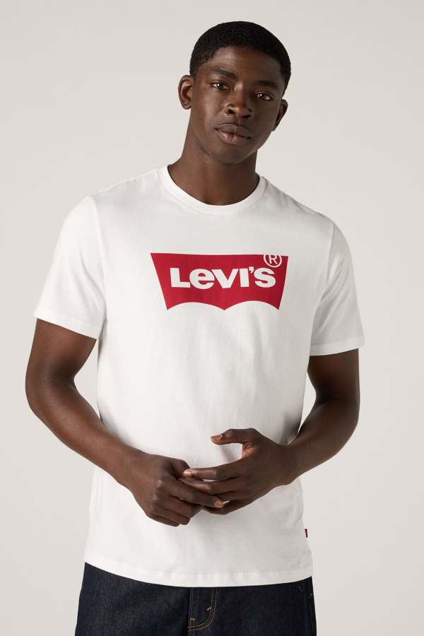 Levi' T Shirt Col V Original Housemark Homme / Mineral - vue 7