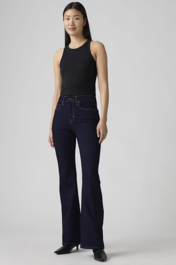 Levi' Jean 726 Taille Haute Flare Femme / Ast Shadows 32X32