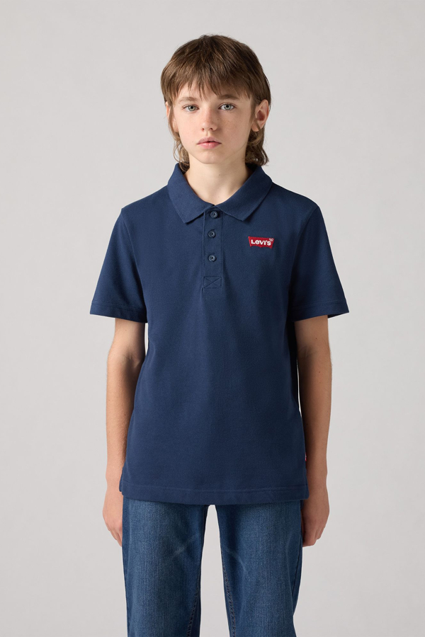 Levi's Polo Lvb Back Neck Tape Polo Bleu / Dress Blues pour garçon - vue 10