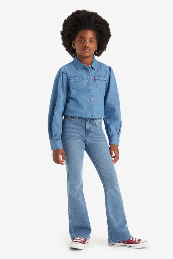 Levi' Jean 726 Taille Haute Crop Flare Ado Femme / Clean Getaway - vue 1