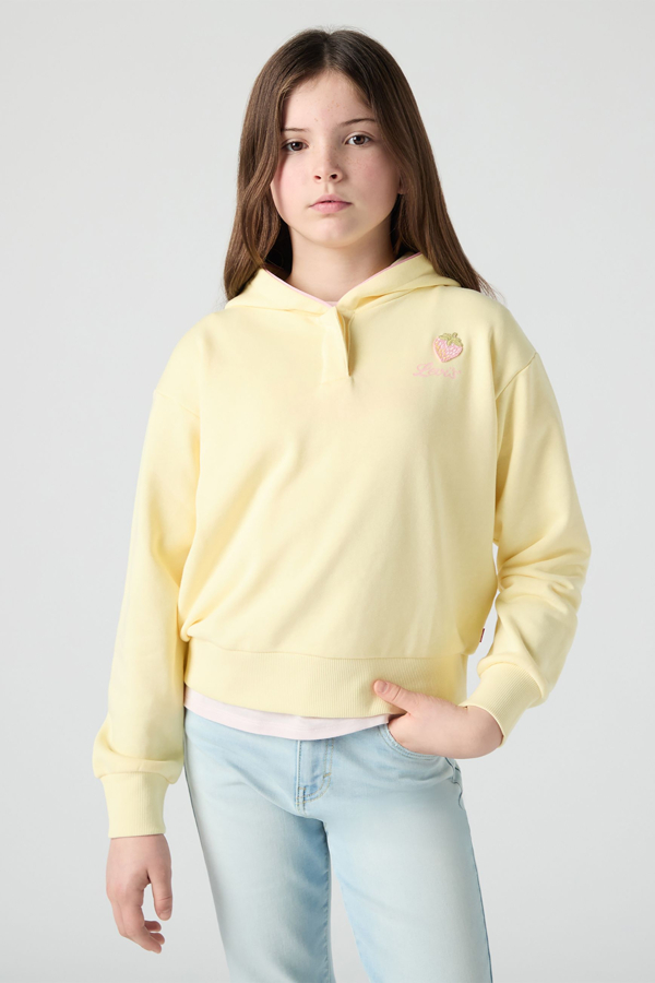 Levi' Teenager Strawberry Snap Hoodie Femme Jaune / French Vanilla