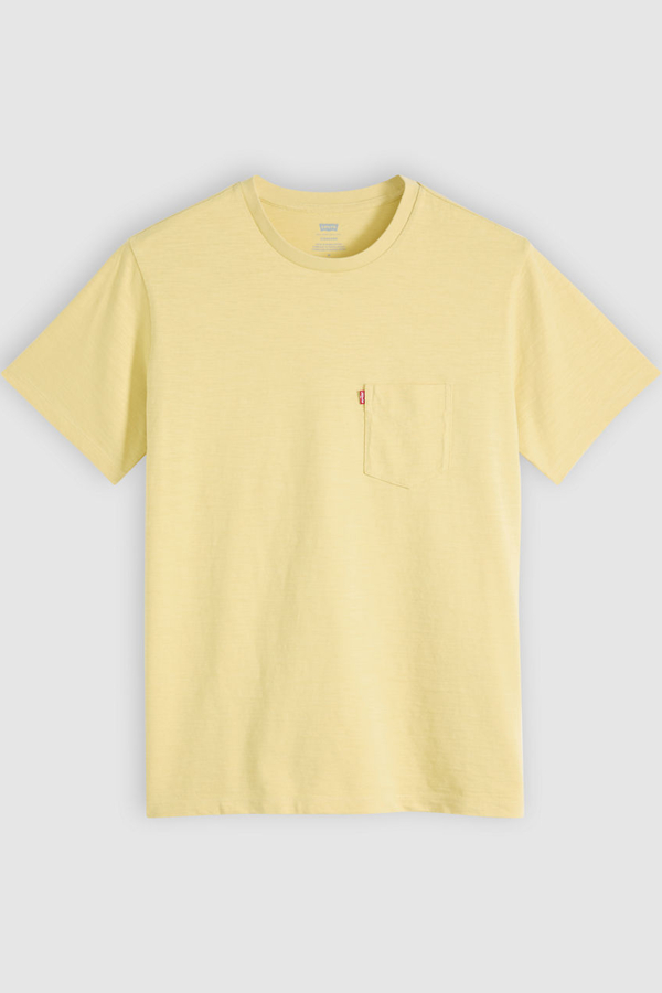 Levi' T Shirt À Poche Classic Homme Jaune / Raffia
