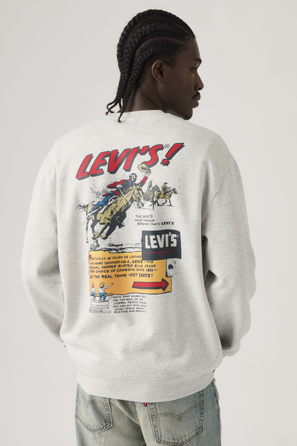 Levi' Relaxed Graphic Crewneck Sweatshirt Homme / Heather