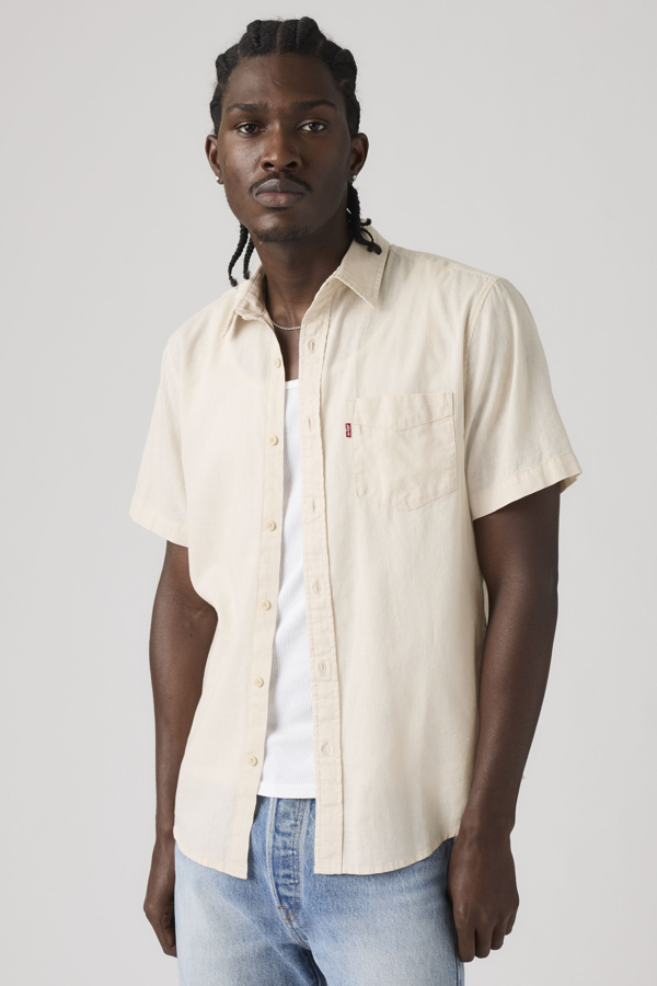 Levi' Chemise Manche Courte Classic Standard Homme Neutral / Pumice Stone