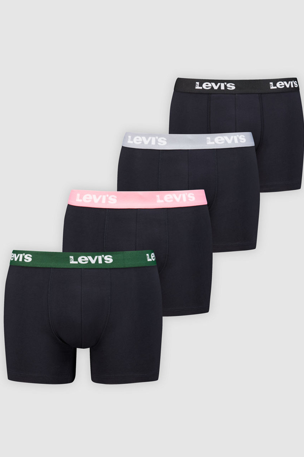 Levi' Caleçons Logo Répété Lot De 4 Homme / Combo - vue 2