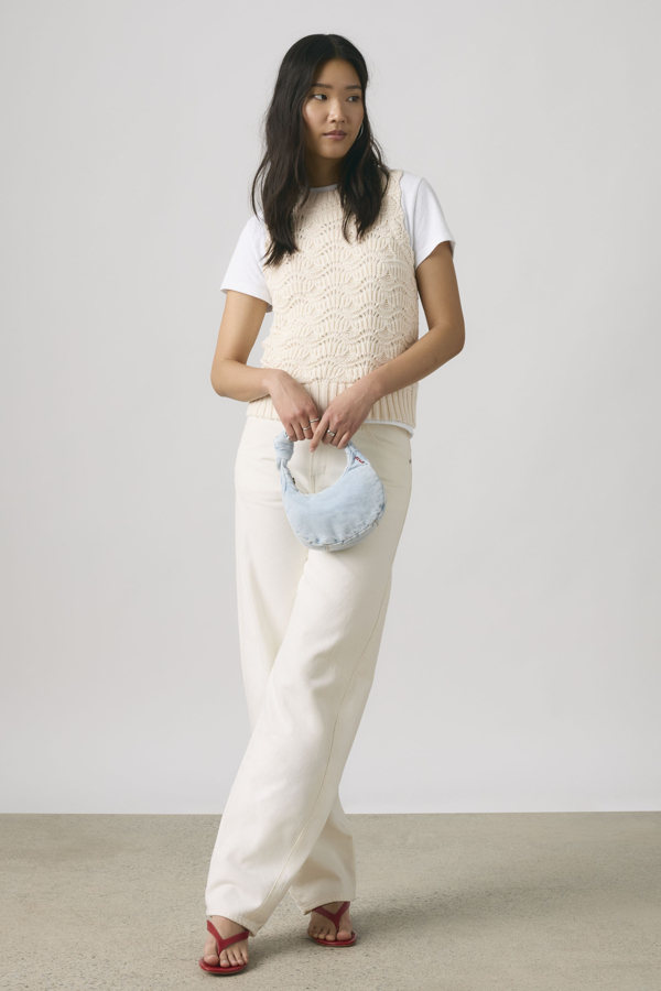 Levi' Débardeur Maille Crochet Hope Femme / Pristine Cotton