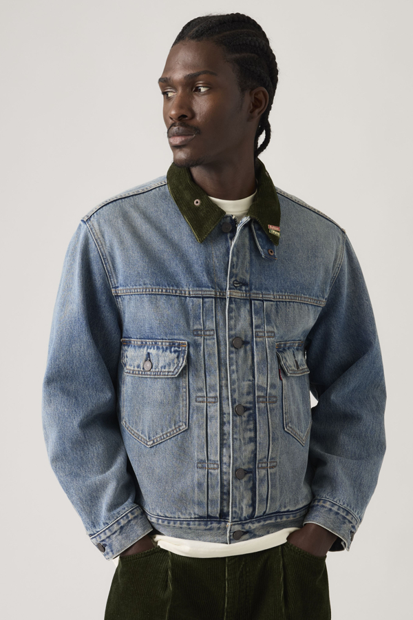 Veste Trucker Type II Levi' X Barbour Homme / Vintage Wash