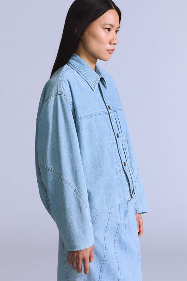 Levi' Veste Trucker Surpiqûres Doublure Femme / Radiant Wash