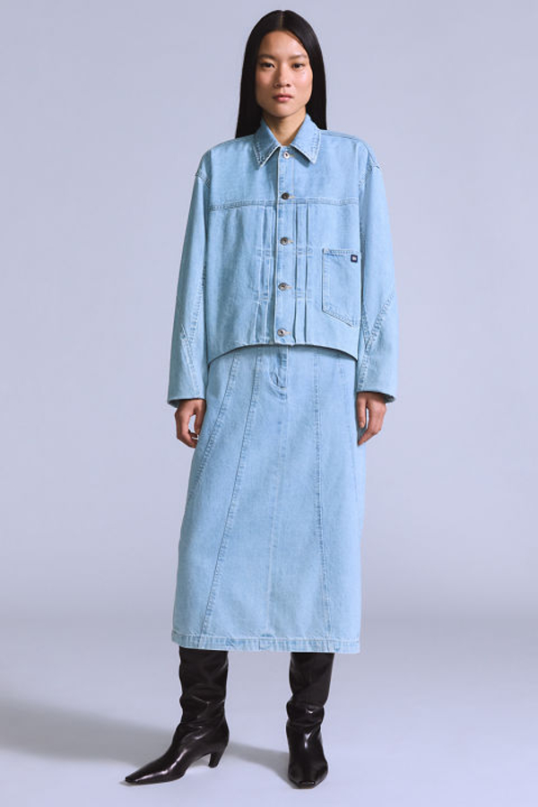 Levi' Jupe Avec Surpiqûres Femme / Radiant Wash