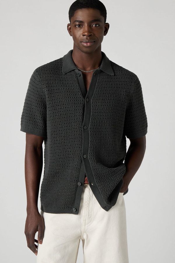 Levi' Pull Col Polo En Maille Homme / Phantom