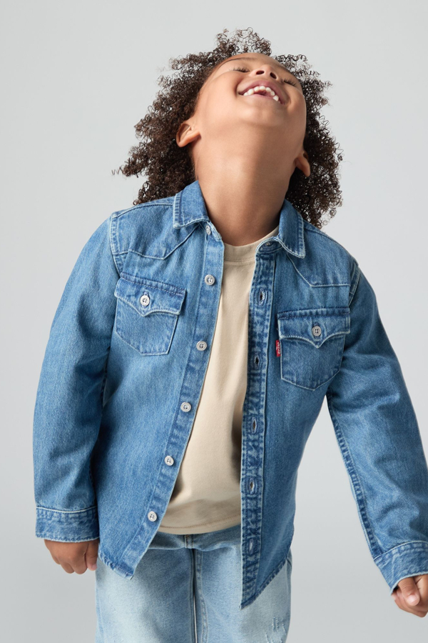 Levi' Enfant Chemise Western New Barstow Homme Neutral / Vintage Stone