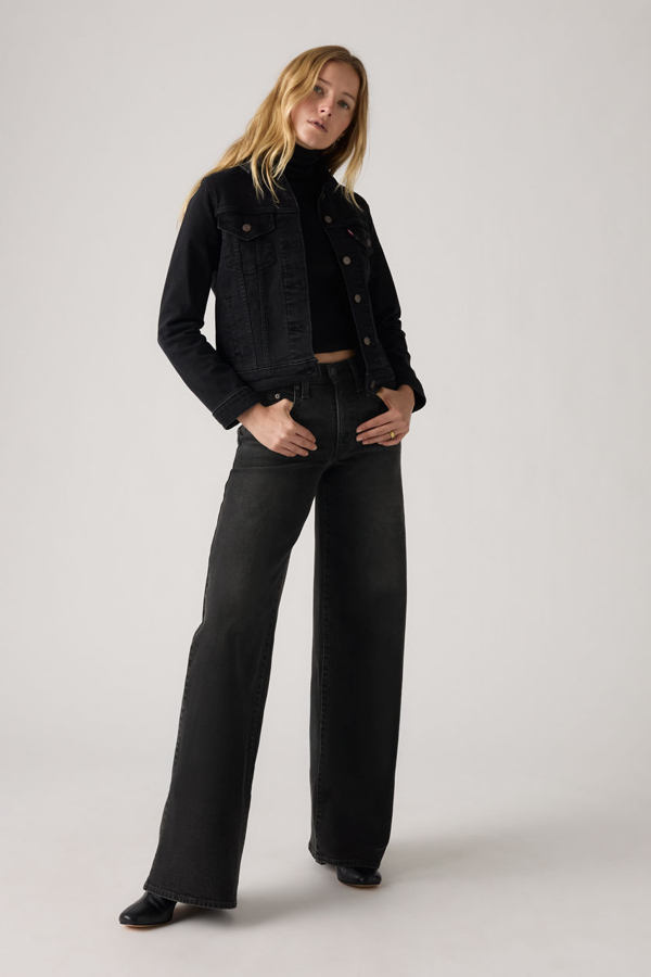 Levi' Jean 728 Taille Haute Wide Leg Femme / Rodeo Princess 27X32