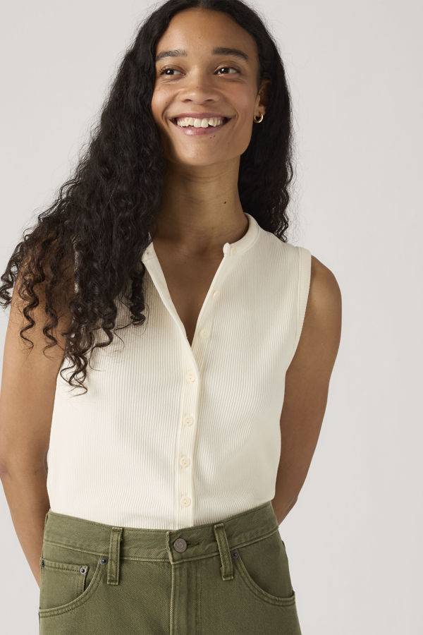 Levi' Rory Button Up Shirt Femme / Egret - vue 1