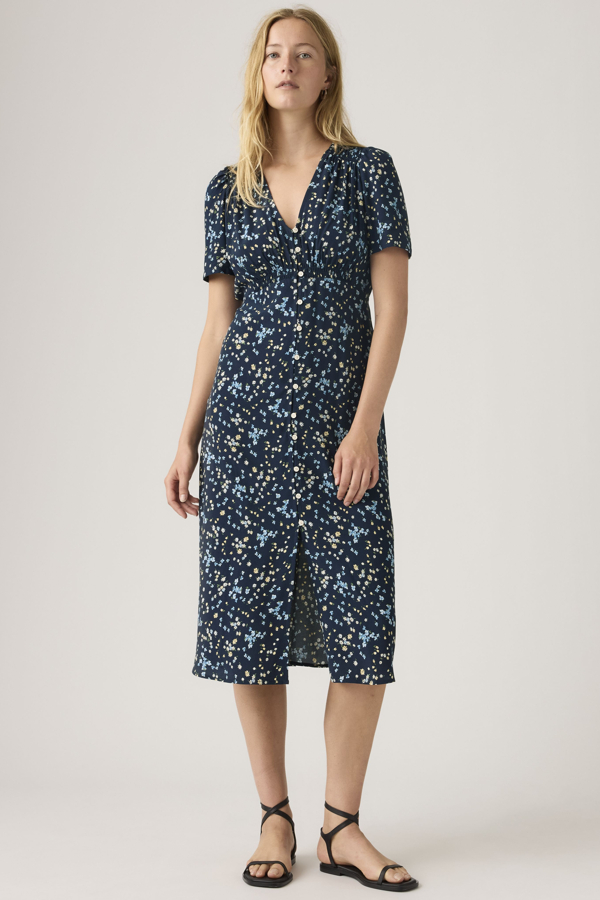 Levi' Robe Mi Longue Manche Courte Paola Femme / Mavis Floral Blazer