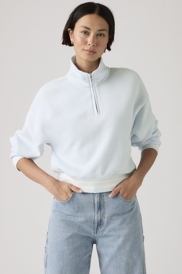 Levi' Everyday Quarter Zip Sweatshirt Femme / Country Air