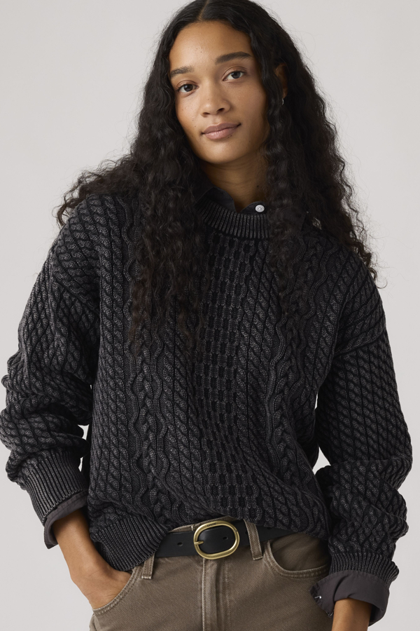 Levi' Pull Col Rond Et Torsades Leilah Femme / Night