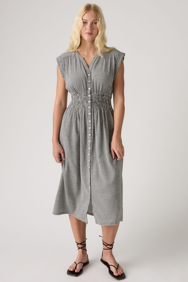 Levi' Robe Mi Longue Beatrice Femme / Patricia Check Night - vue 1