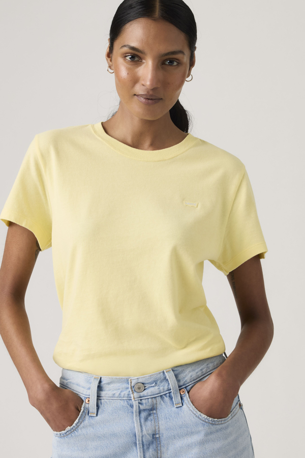 Levi' Favorite Cotton Tee Femme Jaune / French Vanilla - vue 1