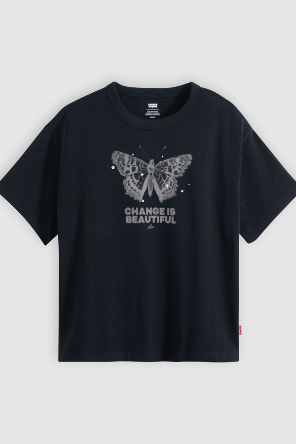 Levi' T Shirt Graphique Vintage Femme / Change Is Beautiful