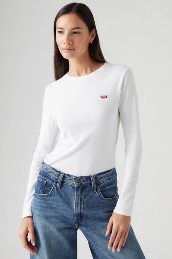 Levi' T Shirt Manche Longue Housemark Essential Femme / +