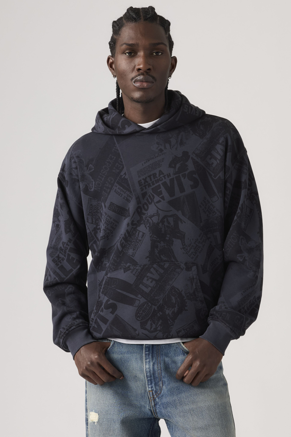 Levi' Sunset Graphic Hoodie Homme / Cowboy Collage Aop Blazer