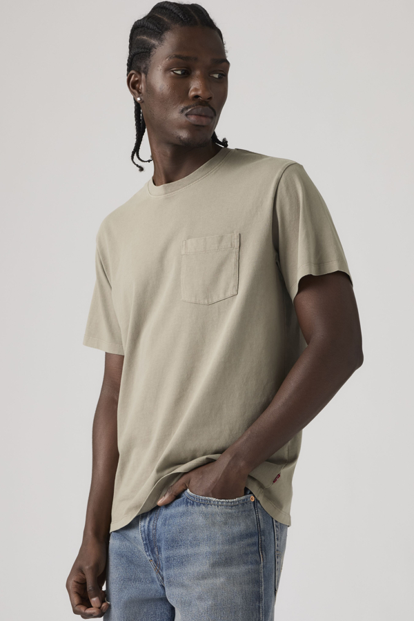 Levi' T Shirt À Poche Essential Homme / Garment Dye Vintage