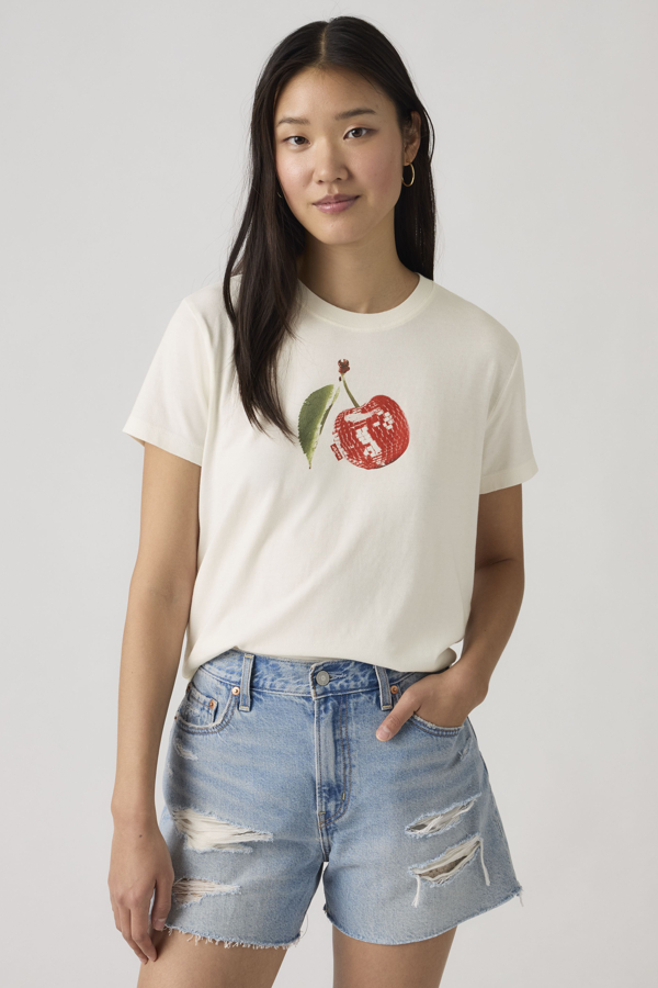 Levi' Graphic Favorite Tee Femme / Disco Cherry Egret