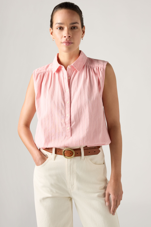 Levi' Haut Popover Manche Courte Londyn Femme / Blush