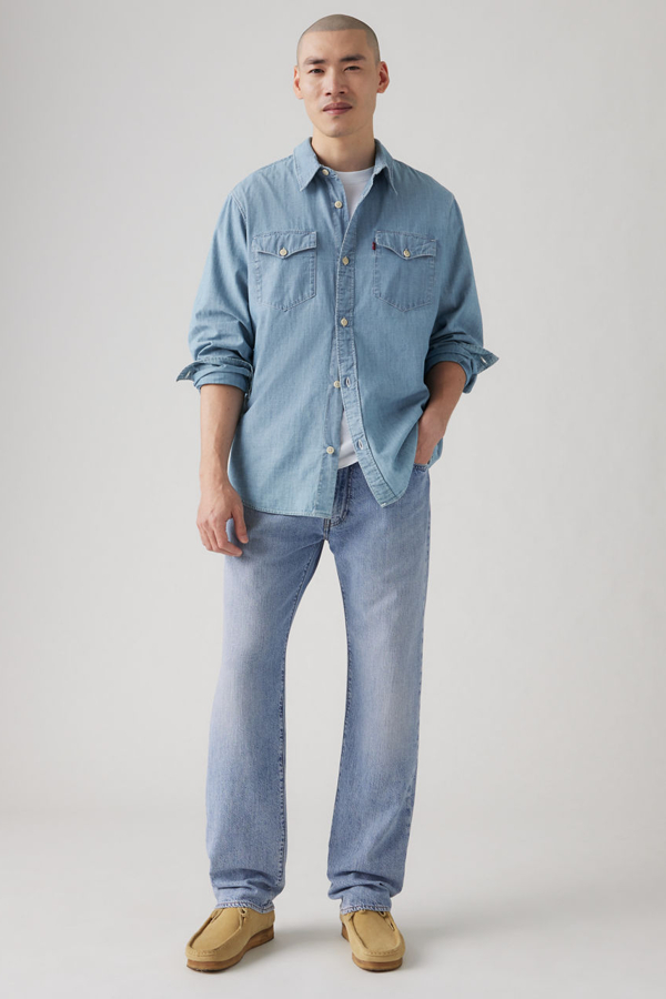 Levi' Jean 555 Relaxed Straight Lightweight Lin+ Homme / Call Me Again Lightweight 30X32