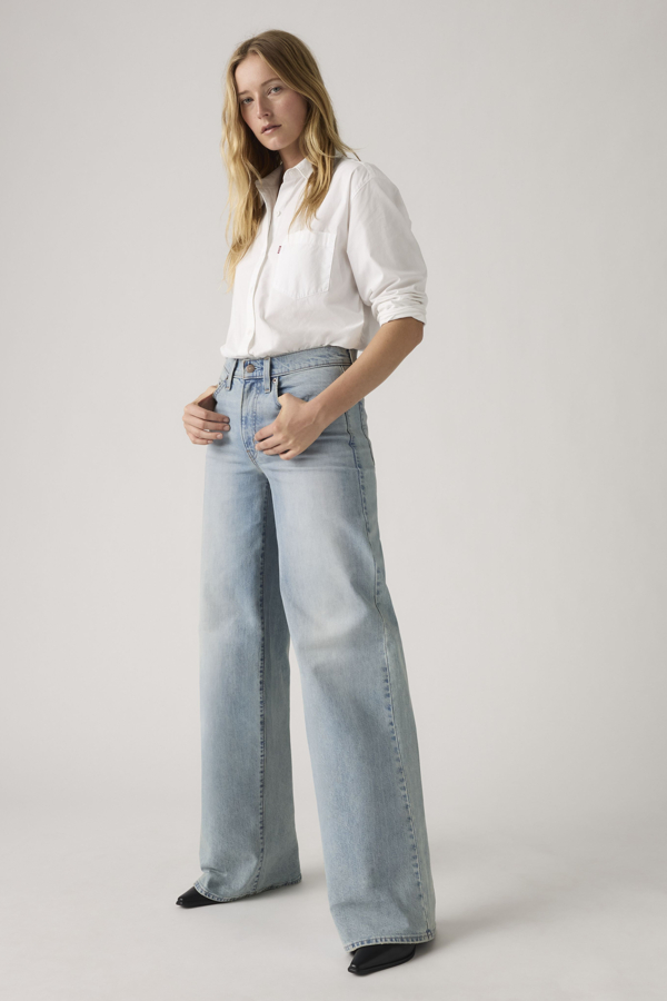 Levi' Jean 728 Taille Haute Wide Leg Femme / Headwinds Ahead 27X30