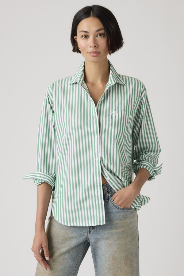 Levi' Harlie Boyfriend Shirt Femme / Serafina Stripe Pine