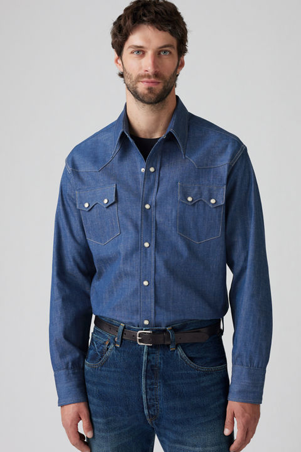 Levi' Vintage Clothing Chemise Shorthorn Sawtooth Homme / Lvc Shorthorn Rigid