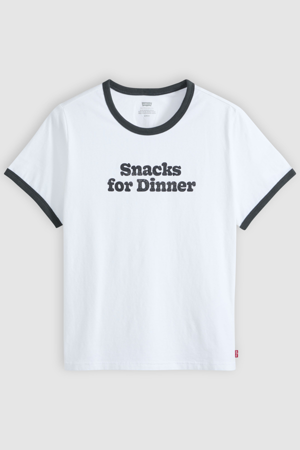 Levi' T Shirt Ringer Graphique Favorite Femme / Snacks For Dinner - vue 1