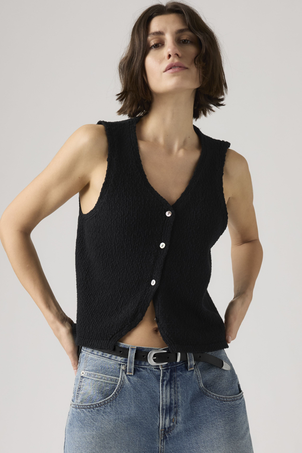 Levi' Gilet Mini Boucle Helen Femme /