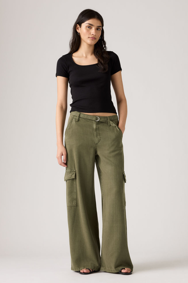 Levi' Pantalon Baggy Dad Cargo Femme / Drapey Ivy Gd 23X30