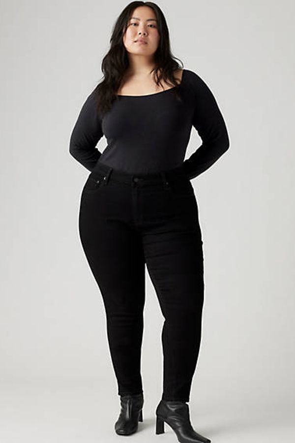 Levi’s 721 Skinny jeans met hoge taille (Plus Size) – Women’s – 14L – Zwart / Midnight Gaze