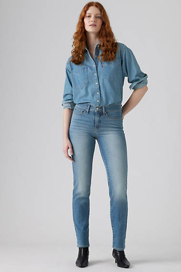 Levi’s 314 Shaping Straight Jeans – Women’s Blauw / Eternal Indigo Mid