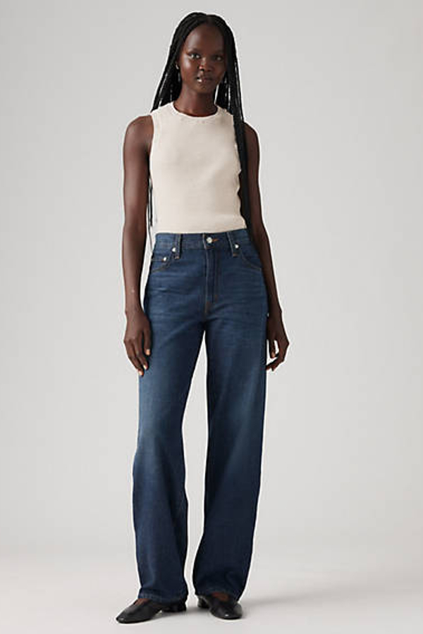 Produit : Levis Baggy Dad Linen Denim jeans - Womens - 33X32 - Blauw Do You Mind