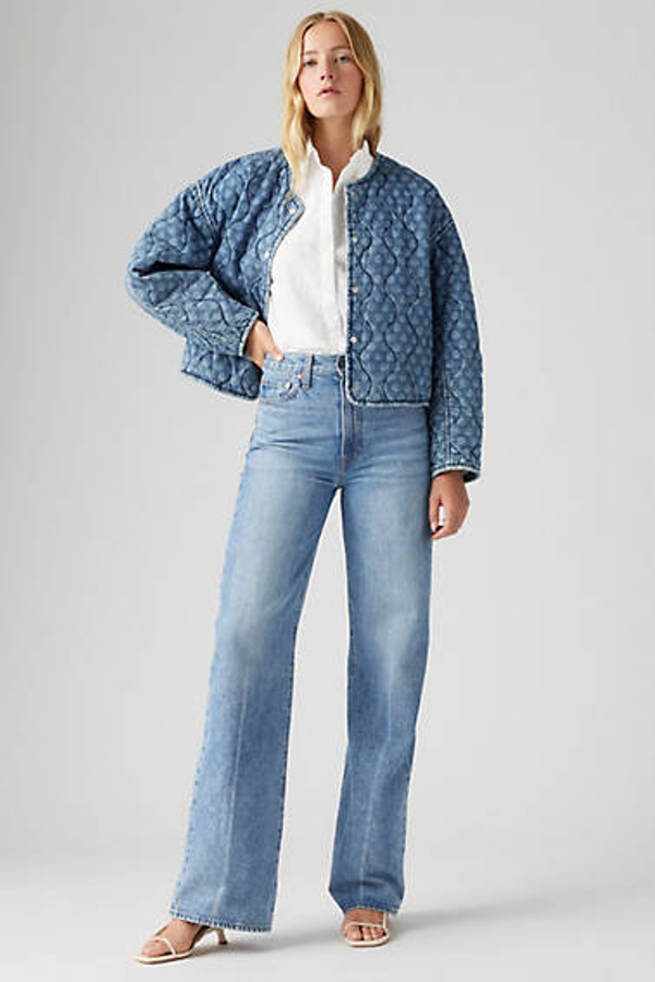 Levi’s Ribcage jeans met wijde pijpen – Women’s Blauw / Not The Same