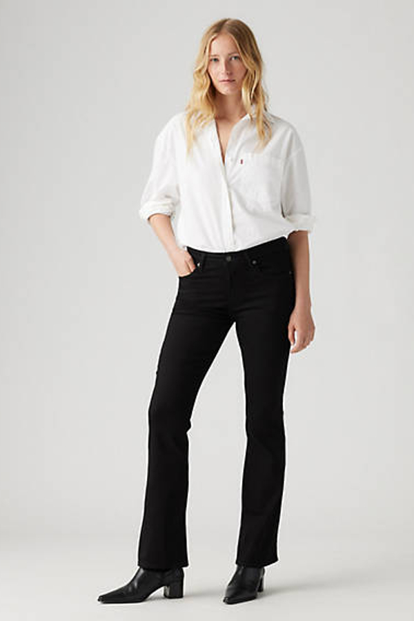 Levi’s 725 Bootcut jeans met hoge taille – Women’s Zwart / Soft Black