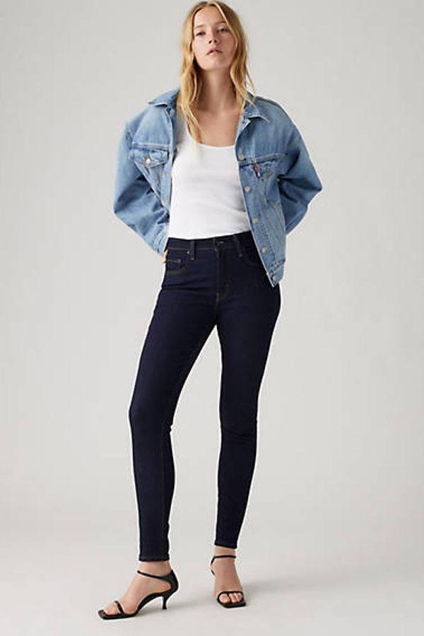 Levi’s 721 skinny jeans met hoge taille – Women’s Blauw / Dark Indigo Rinse