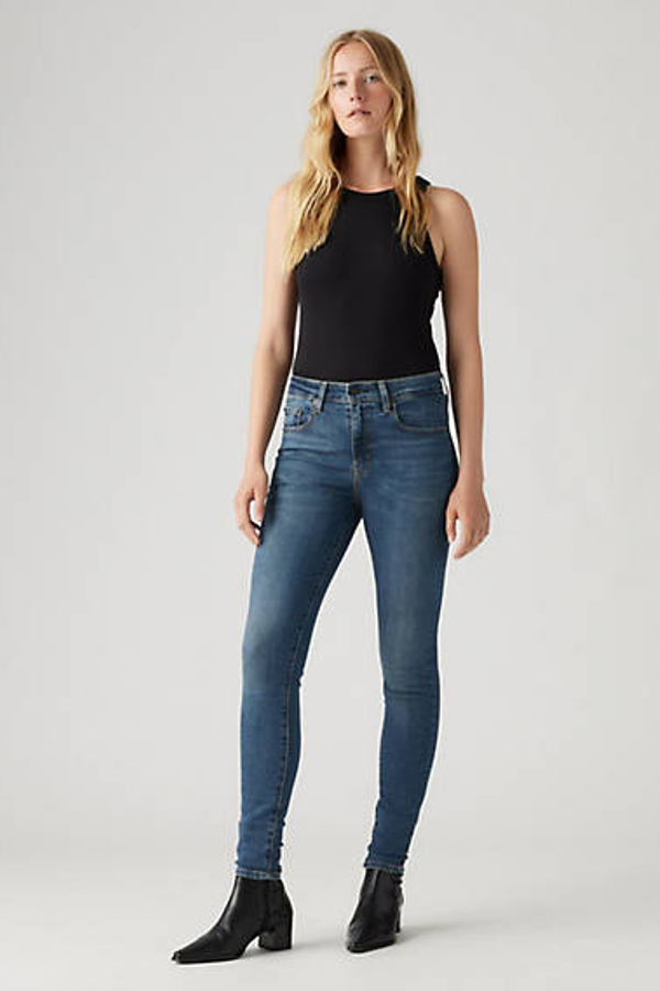 Levi’s 721 skinny jeans met hoge taille – Women’s Blauw / Dark Indigo Worn In