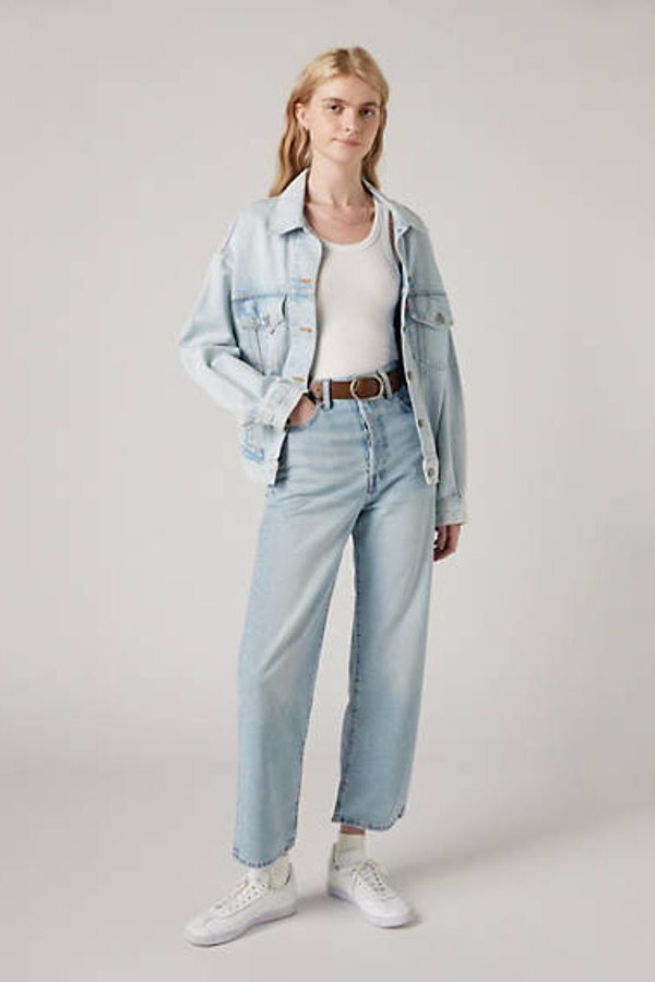 Levi’s Ribcage Straight Ankle Jeans – Women’s Blauw / Middle Road