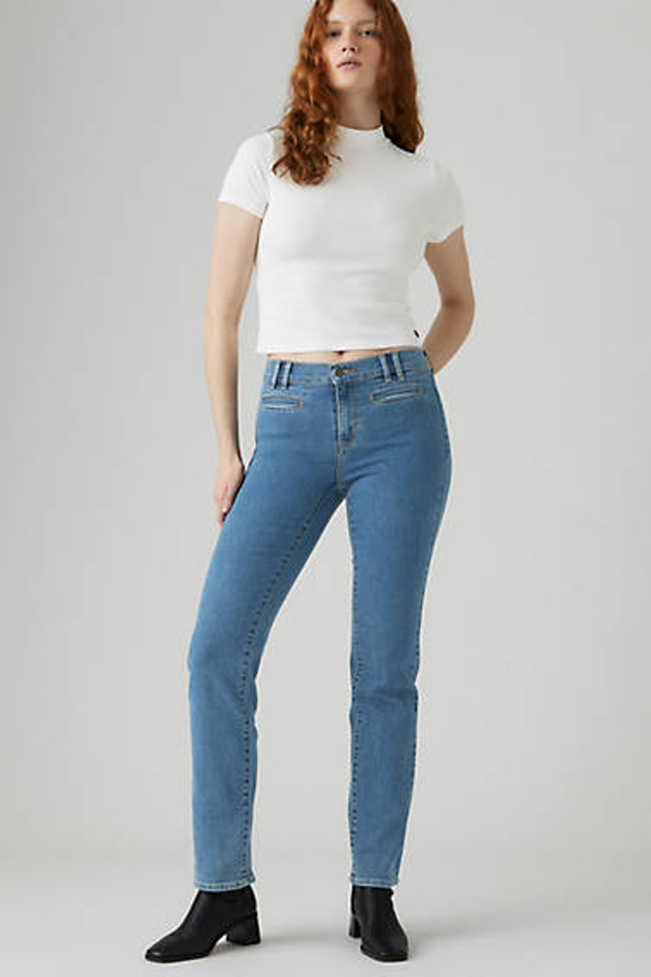 Levi’s 314 Shaping Tailored Straight Jeans – Women’s Blauw / Rolling River