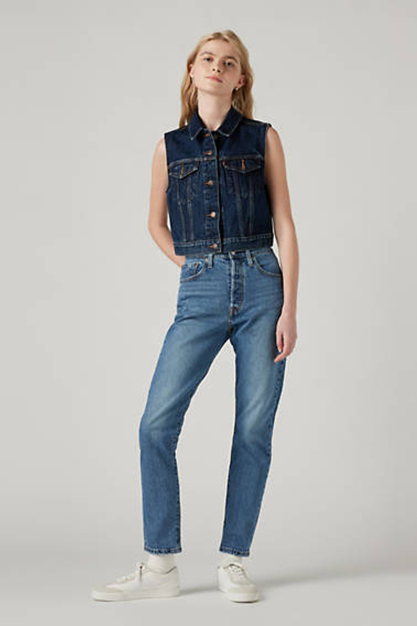 Levi’s 501 Skinny Jeans – Women’s Blauw / Medium Indigo Worn In