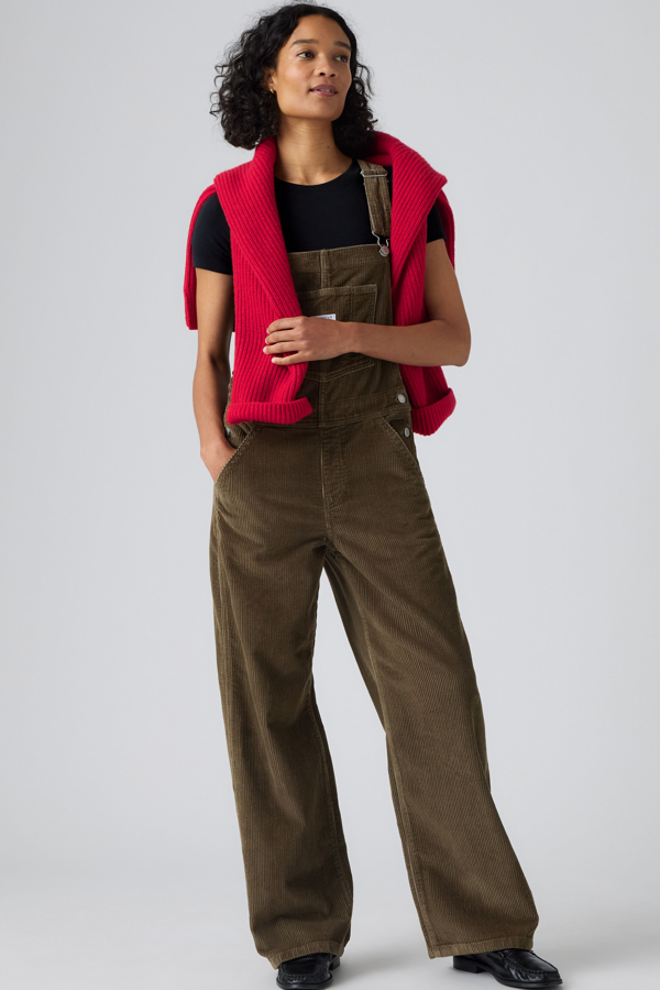 Levi's Corduroy Baggy Overalls - Women's - 2XS -