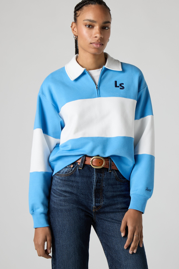 Levi's Banks Quarter Zip Sweatshirt met print - Women's - L -